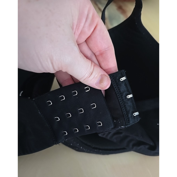 Aerie Sunnie Black Padded Adjustable Straps Demi Underwire Push Up Bra Size 40C - Picture 4 of 6